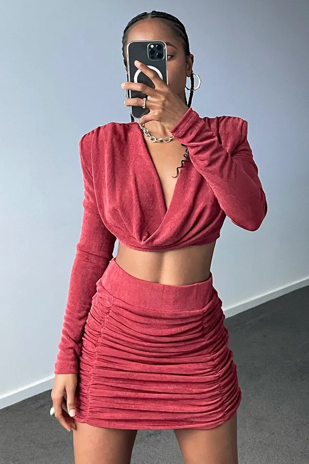 Runaway The Label Crops Shop Phoenix Top 8211 Cinnamon Runaway The Label Crops Shop Phoenix Top 8211 Cinnamon