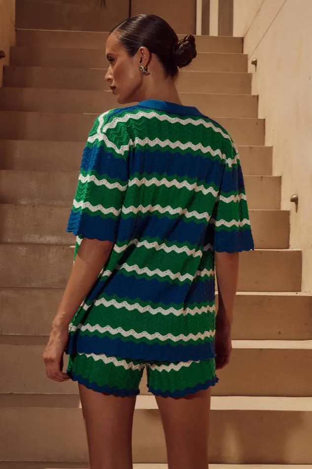 Runaway The Label KNITWEAR Shop CAM SHIRT 8211 GREEN