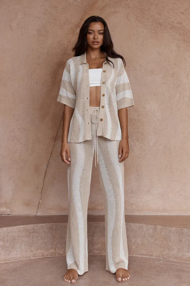 Runaway The Label KNITWEAR Shop ZANZIBAR TOP 8211 SANDWHITE