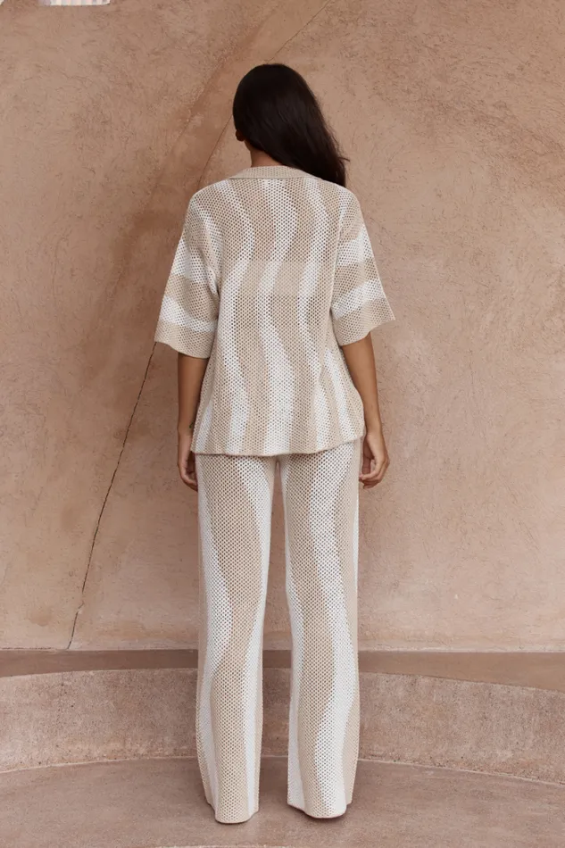 Runaway The Label KNITWEAR Shop ZANZIBAR TOP 8211 SANDWHITE