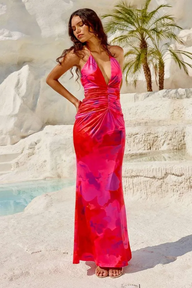 Runaway The Label Maxi Shop ARQUETTE MAXI DRESS 8211 SANGRIA