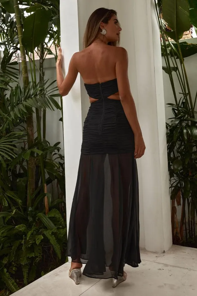 Runaway The Label Maxi Shop CECILIA MAXI DRESS 8211 BLACKWHITE