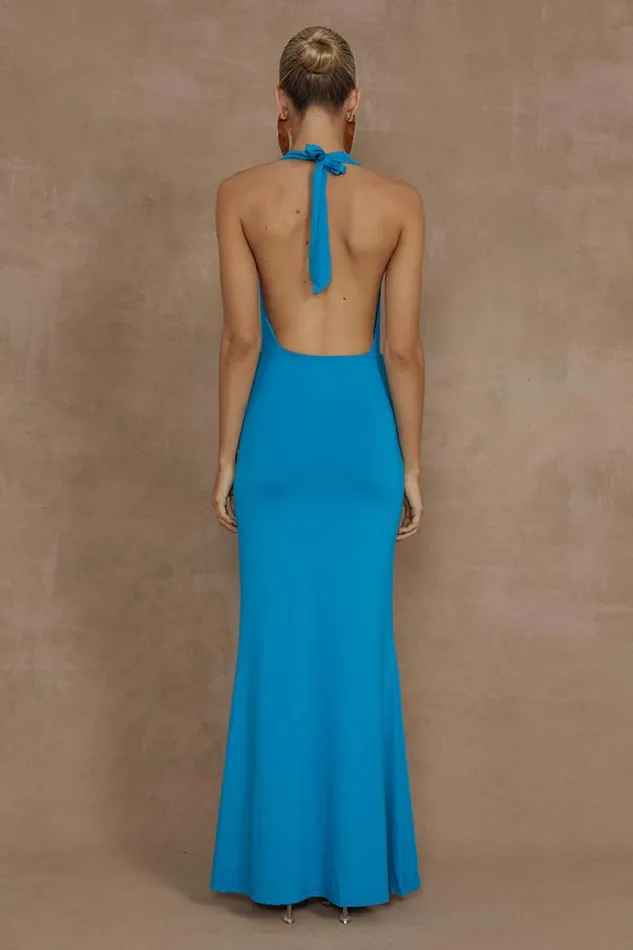 Runaway The Label Maxi Shop LORITA MAXI DRESS 8211 AQUA