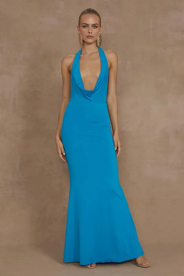 Runaway The Label Maxi Shop LORITA MAXI DRESS 8211 AQUA
