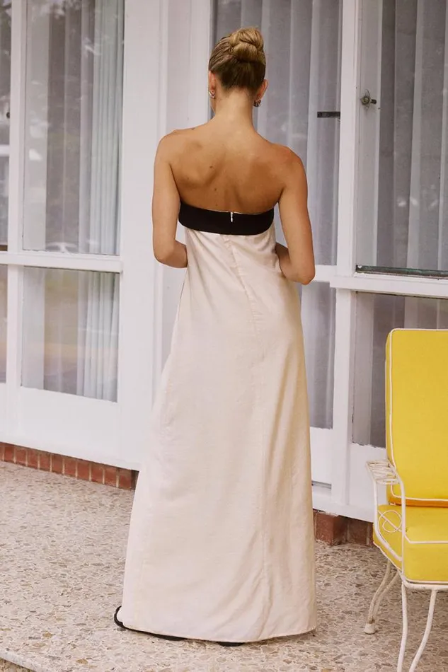 Runaway The Label Maxi Shop LYDIA MAXI DRESS 8211 SANDBLACK