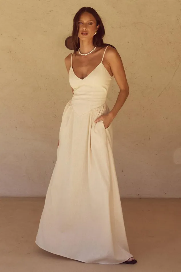 Runaway The Label Maxi Shop ZEPHY MAXI DRESS 8211 SAND