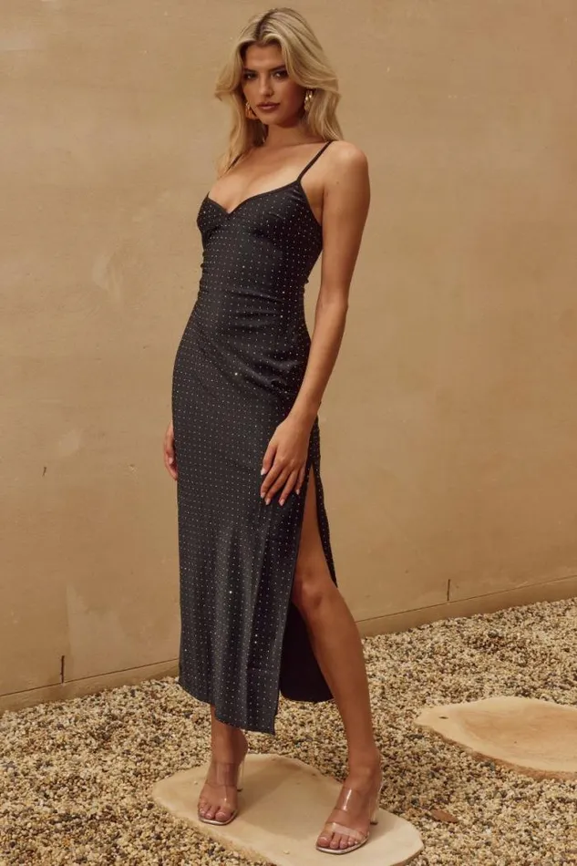 Runaway The Label Midi Shop KALINA MIDI DRESS 8211 BLACK