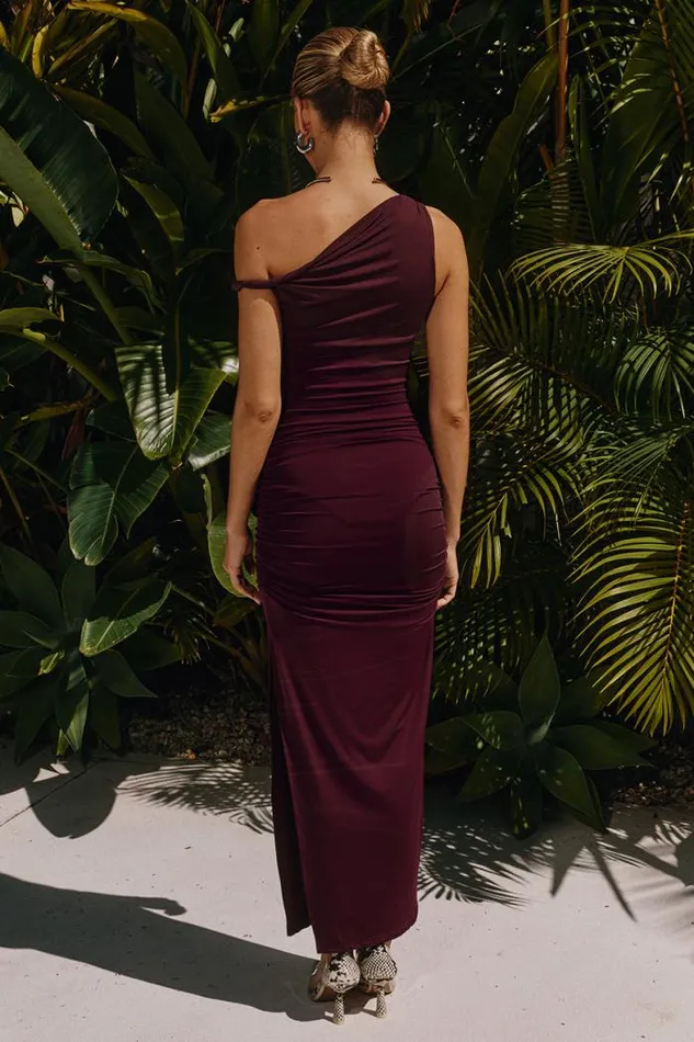 Runaway The Label Midi Shop KARMINA MIDI DRESS 8211 MERLOT