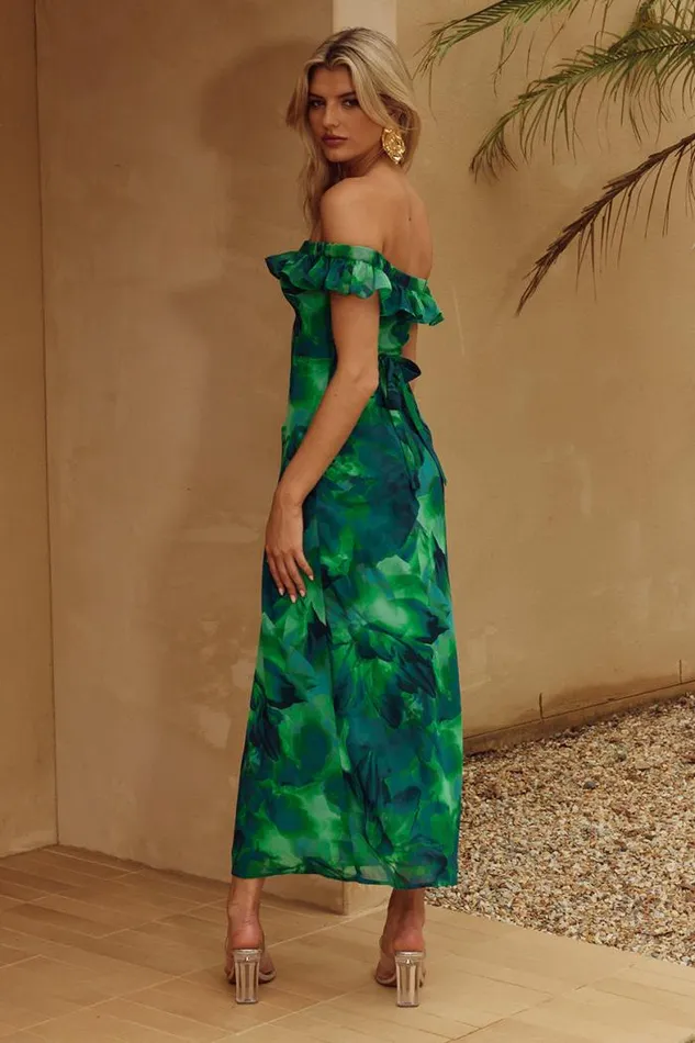 Runaway The Label Midi Shop LAYANA MIDI DRESS 8211 CALISTA GREEN