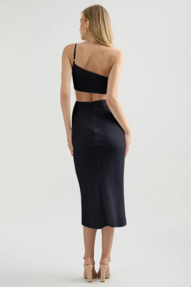 Runaway The Label Midi Shop Norah Midi Dress 8211 Black