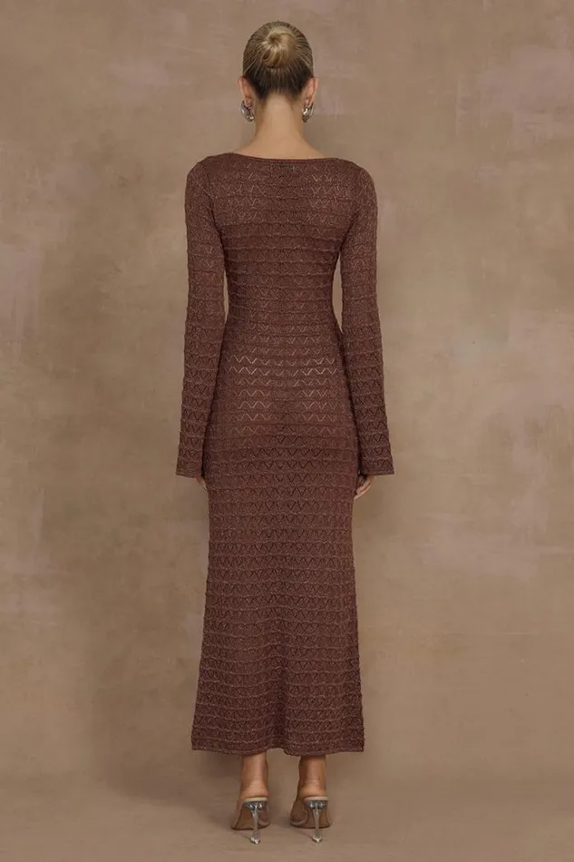 Runaway The Label Midi Shop NYA MIDI DRESS 8211 ESPRESSO