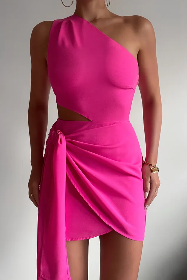 Runaway The Label Mini Shop Estella Dress 8211 Hot Pink