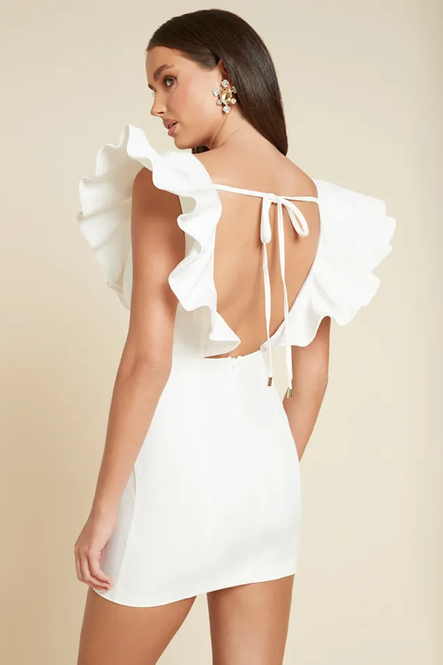 Runaway The Label Mini Shop ROMEE MINI DRESS 8211 WHITE