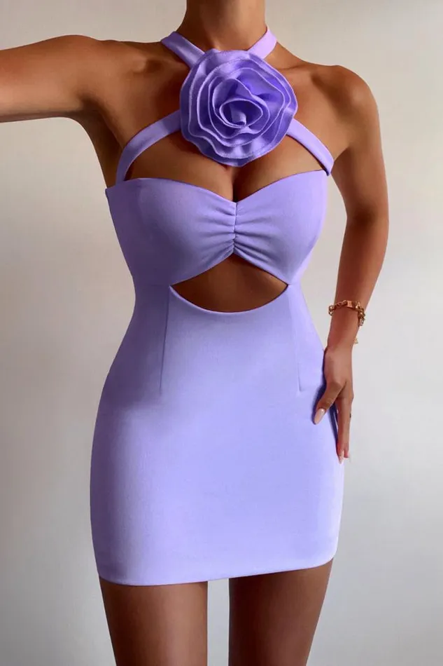 Runaway The Label Mini Shop THE FLOWER MINI DRESS 8211 LILAC