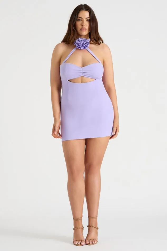 Runaway The Label Mini Shop THE FLOWER MINI DRESS 8211 LILAC