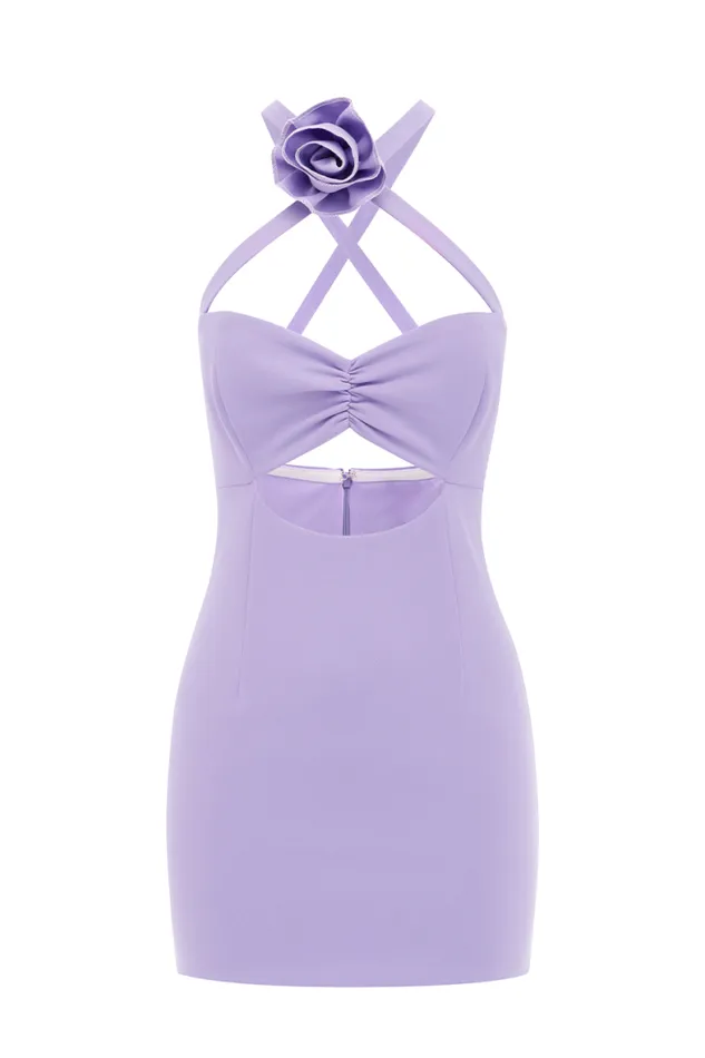 Runaway The Label Mini Shop THE FLOWER MINI DRESS 8211 LILAC