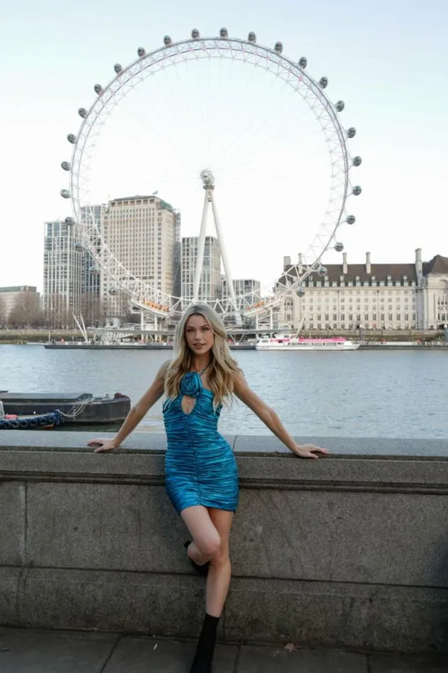 Runaway The Label Mini Shop VIOLA MINI DRESS 8211 OCEAN Runaway The Label Mini Shop VIOLA MINI DRESS 8211 OCEAN