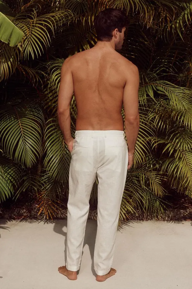Runaway The Label Pants Menswear OSCAR PANT 8211 WHITE