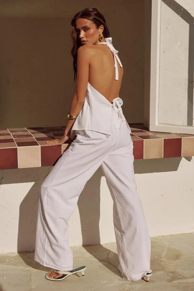 Runaway The Label Pants Shop FLORENT PANT 8211 WHITE