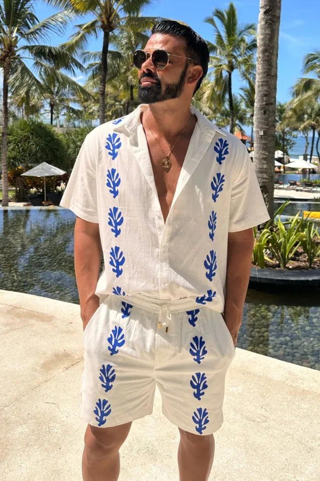 Runaway The Label Sets Menswear MILOS SHIRT 8211 WHITEBLUE Runaway The Label Sets Menswear MILOS SHIRT 8211 WHITEBLUE