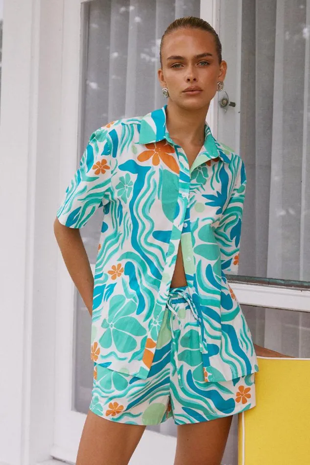 Runaway The Label Shirts and Blouses Shop AVELINE SHIRT 8211 MONTERO PRINT