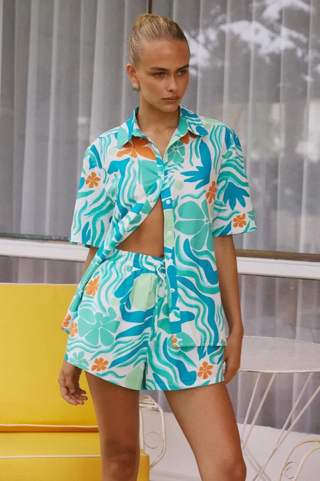 Runaway The Label Shirts and Blouses Shop AVELINE SHIRT 8211 MONTERO PRINT