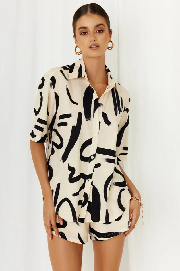 Runaway The Label Shirts and Blouses Shop York Shirt 8211 SandBlack