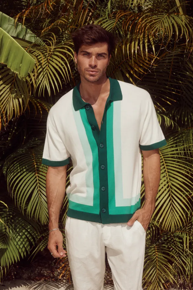 Runaway The Label Shirts Menswear DARIUS SHIRT 8211 GREEN MULTI