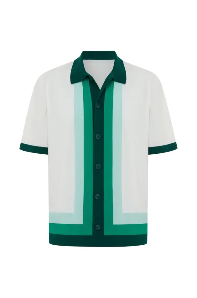 Runaway The Label Shirts Menswear DARIUS SHIRT 8211 GREEN MULTI