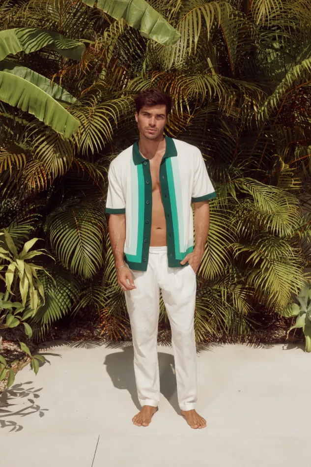 Runaway The Label Shirts Menswear DARIUS SHIRT 8211 GREEN MULTI