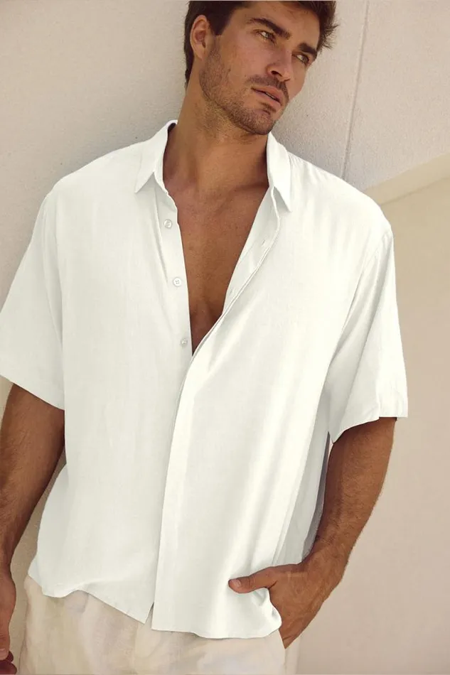 Runaway The Label Shirts Menswear JAYDEN SHIRT 8211 WHITE