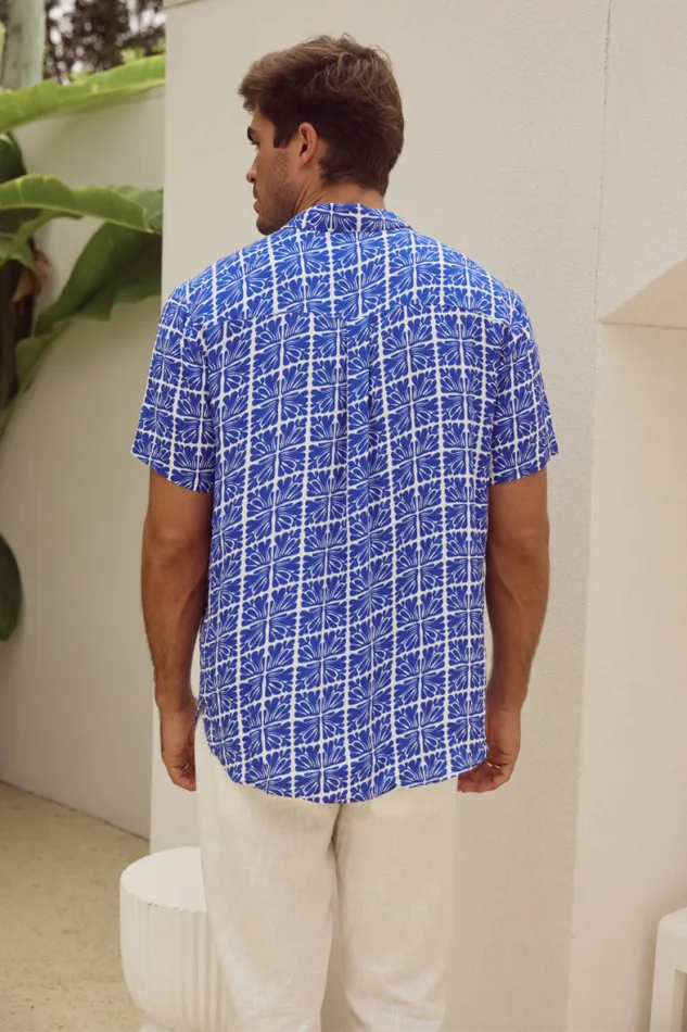 Runaway The Label Shirts Menswear MOORE SHIRT 8211 ASCEND BLUE