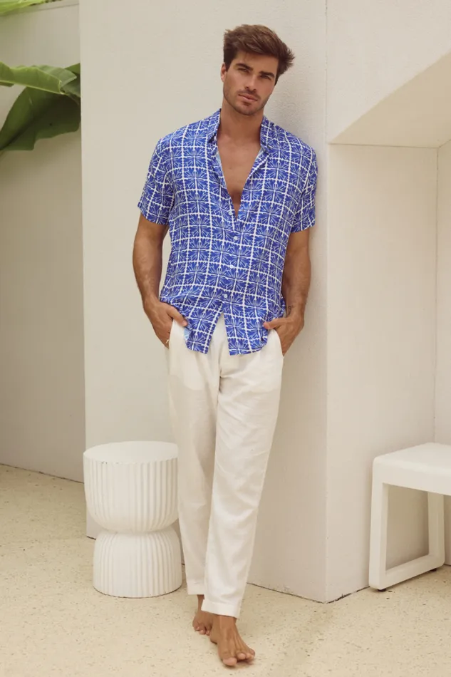 Runaway The Label Shirts Menswear MOORE SHIRT 8211 ASCEND BLUE