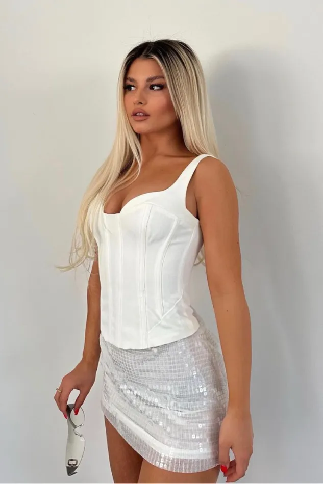 Runaway The Label Skirts Shop LINDSEY MINI SKIRT 8211 WHITE Runaway The Label Skirts Shop LINDSEY MINI SKIRT 8211 WHITE