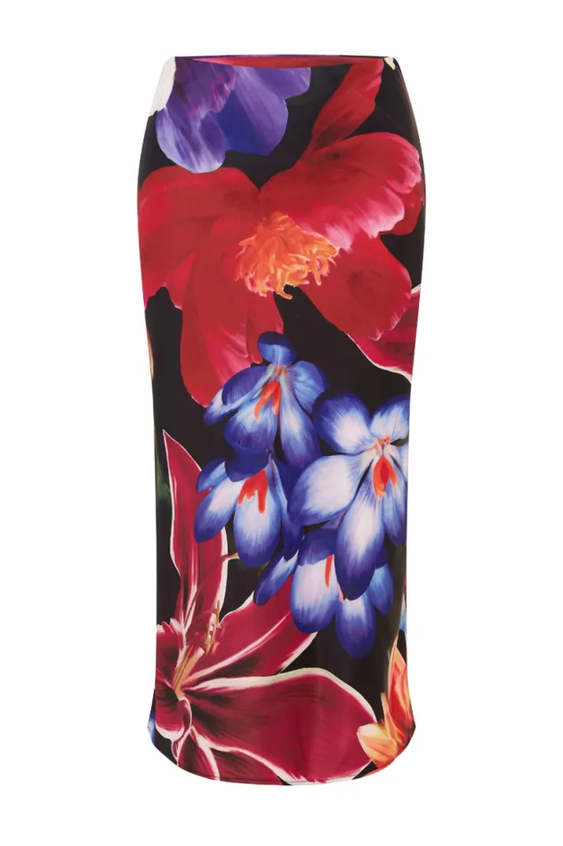 Runaway The Label Skirts Shop OURA MIDI SKIRT 8211 MAEVE PRINT