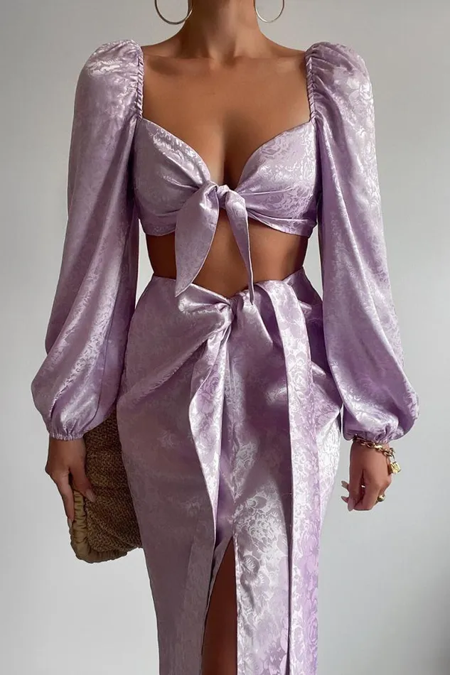 Runaway The Label Skirts Shop Roxie Midi Skirt 8211 Lilac