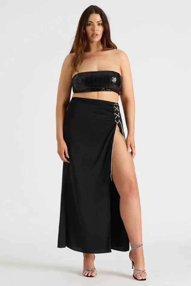 Runaway The Label Skirts Shop THE DRAPED SKIRT 8211 BLACK Runaway The Label Skirts Shop THE DRAPED SKIRT 8211 BLACK