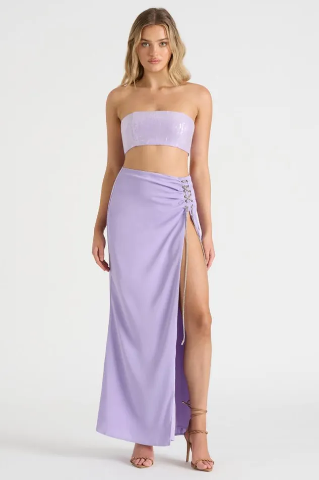 Runaway The Label Skirts Shop THE DRAPED SKIRT 8211 LILAC Runaway The Label Skirts Shop THE DRAPED SKIRT 8211 LILAC