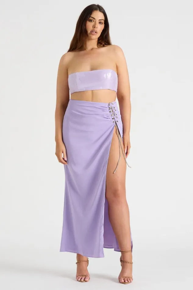 Runaway The Label Skirts Shop THE DRAPED SKIRT 8211 LILAC Runaway The Label Skirts Shop THE DRAPED SKIRT 8211 LILAC