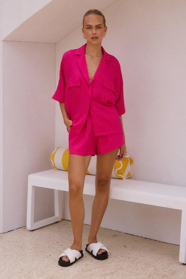 Runaway The Label Summer Sets Shop MONIQUE TOP 8211 HOT PINK