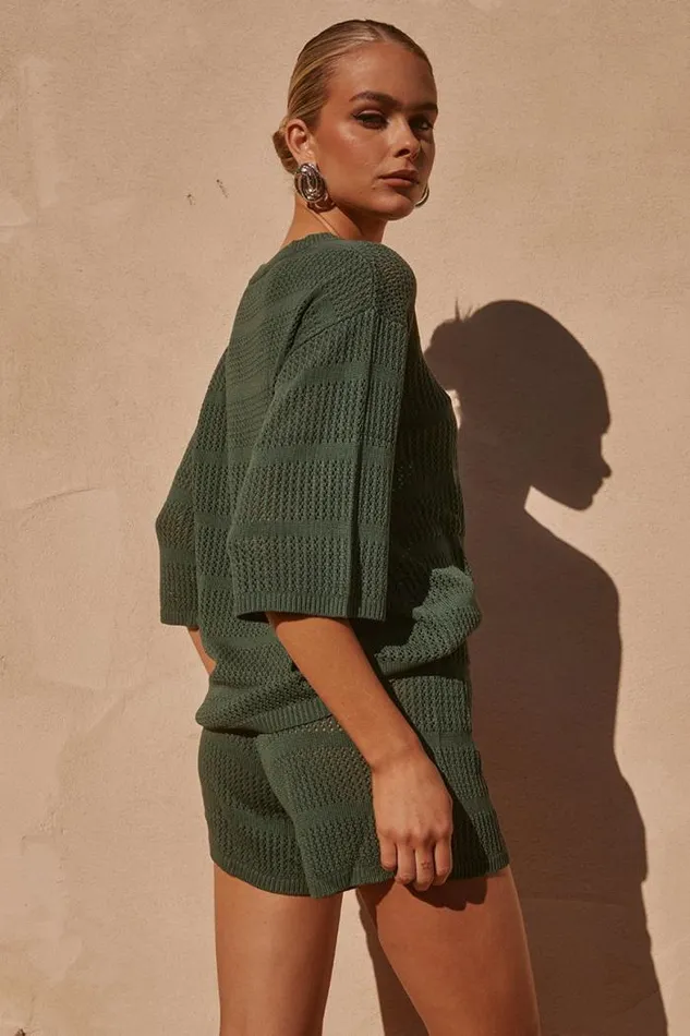 Runaway The Label Summer Sets Shop SAMIA TOP 8211 OLIVE