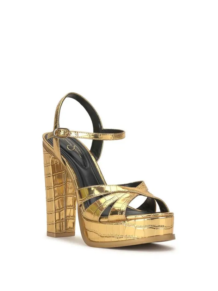 Sandals Shoes Jessica Simpson Giddings Platform Sandal In Gold