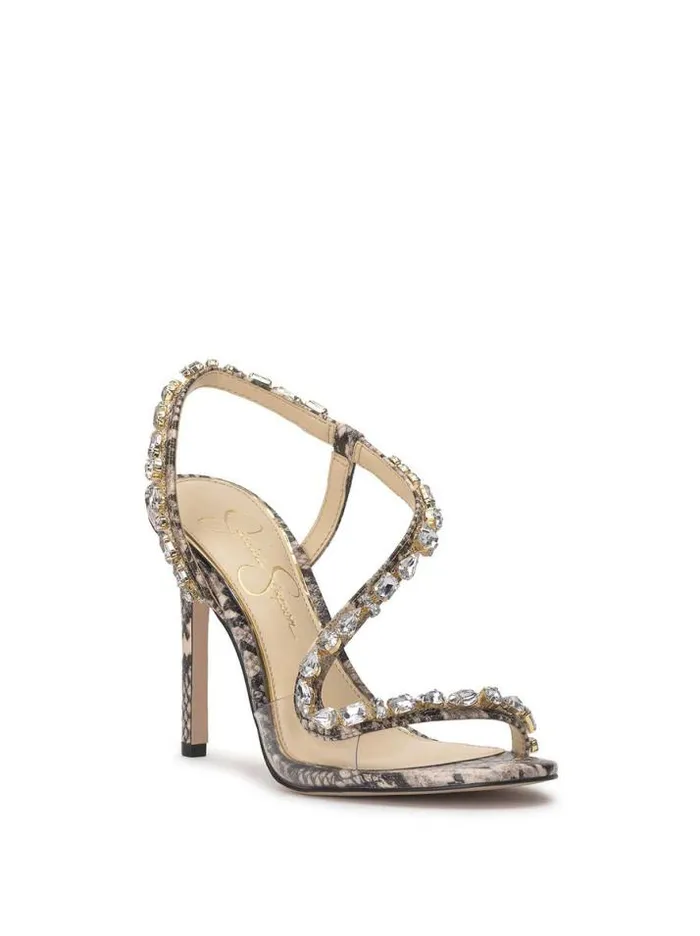 Sandals Shoes Jessica Simpson Jaycin High Heel In Natural Snake