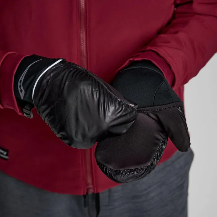 Saucony Accessories Men Hurricane Convertible Mitt Black
