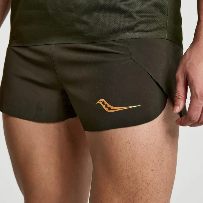 Saucony Bottoms Men Elite Split Short Umbra