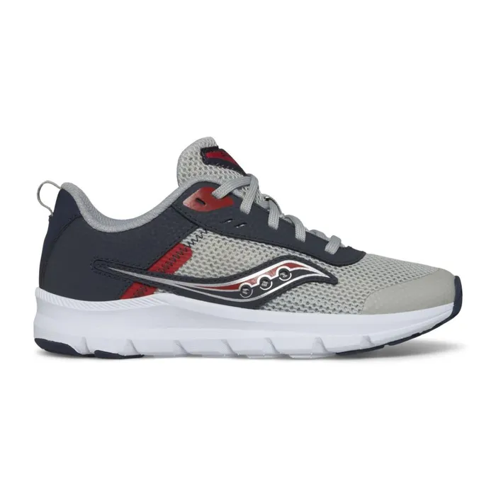 Saucony Kids Axon Kdz Sneaker Greynavyred