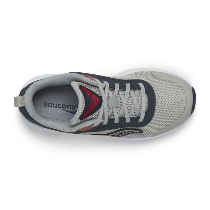 Saucony Kids Axon Kdz Sneaker Greynavyred