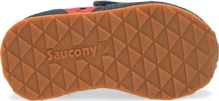 Saucony Kids Jazz Hook and Loop Sneaker Navyred