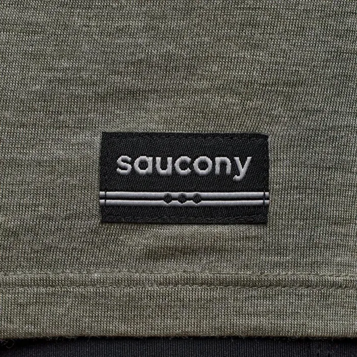 Saucony Tops Men Peregrine Merino Long Sleeve Bough Heather