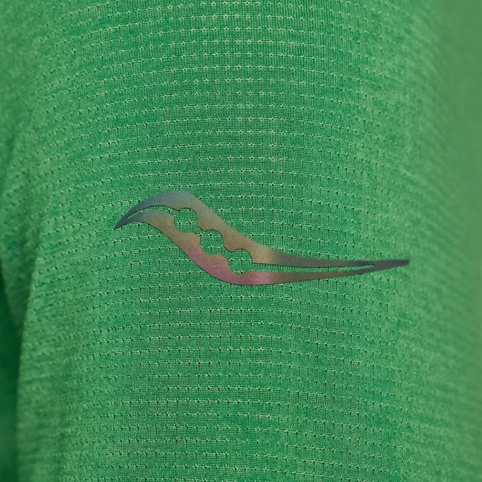 Saucony Tops Men Stopwatch Long Sleeve Juniper Heather